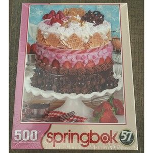 Springbok's 500 Piece Jigsaw Puzzle Icing on the Cake Made in USA New Sealed